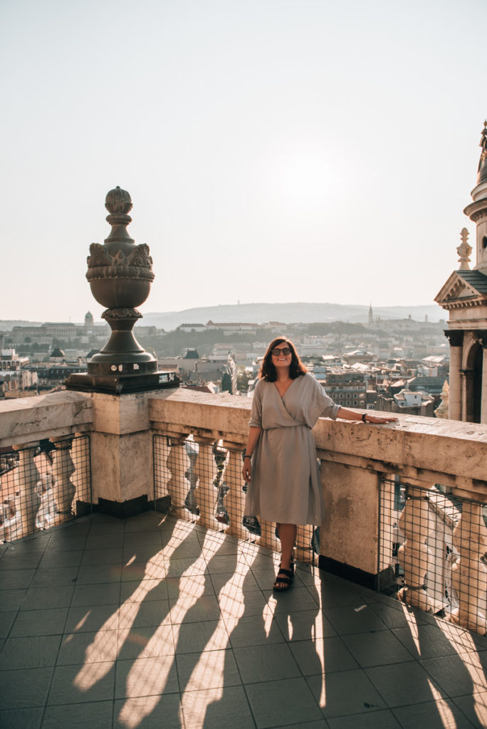 Aussicht Budapest Sonnenuntergang