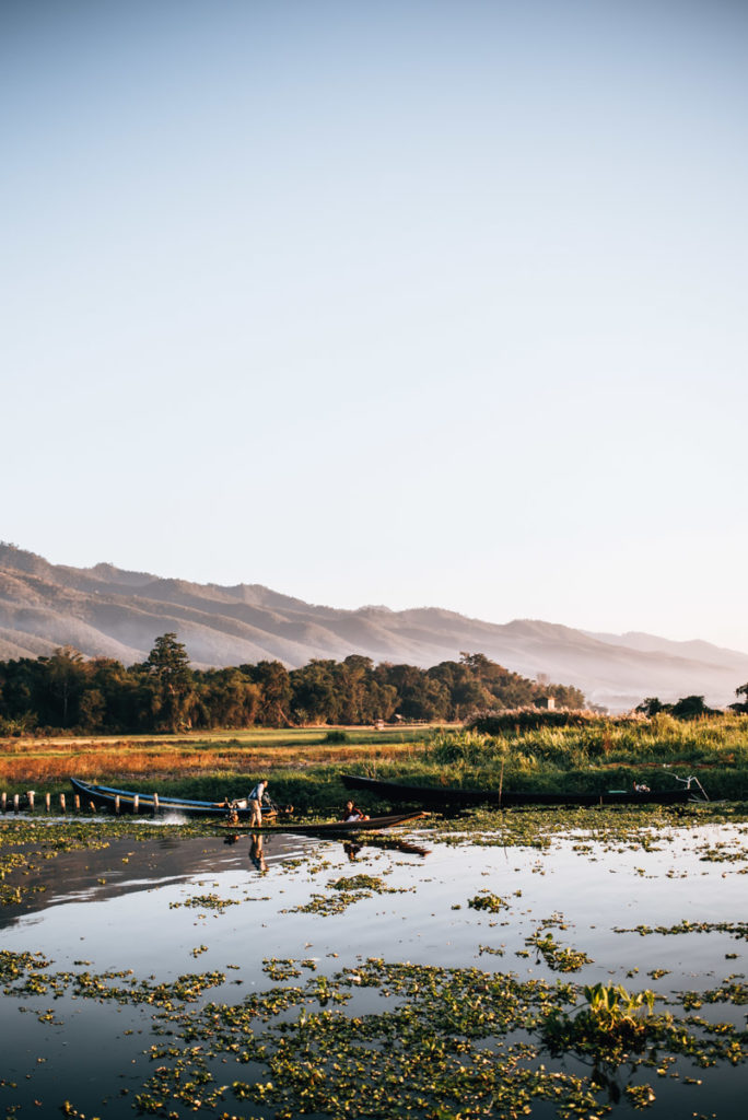 Sunset Lake Inle