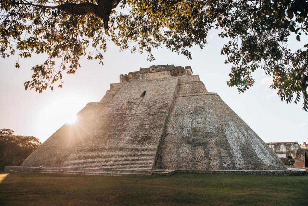 Uxmal Sonnenuntergang