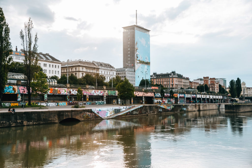 Donaukanal Wien Sonnenuntergang