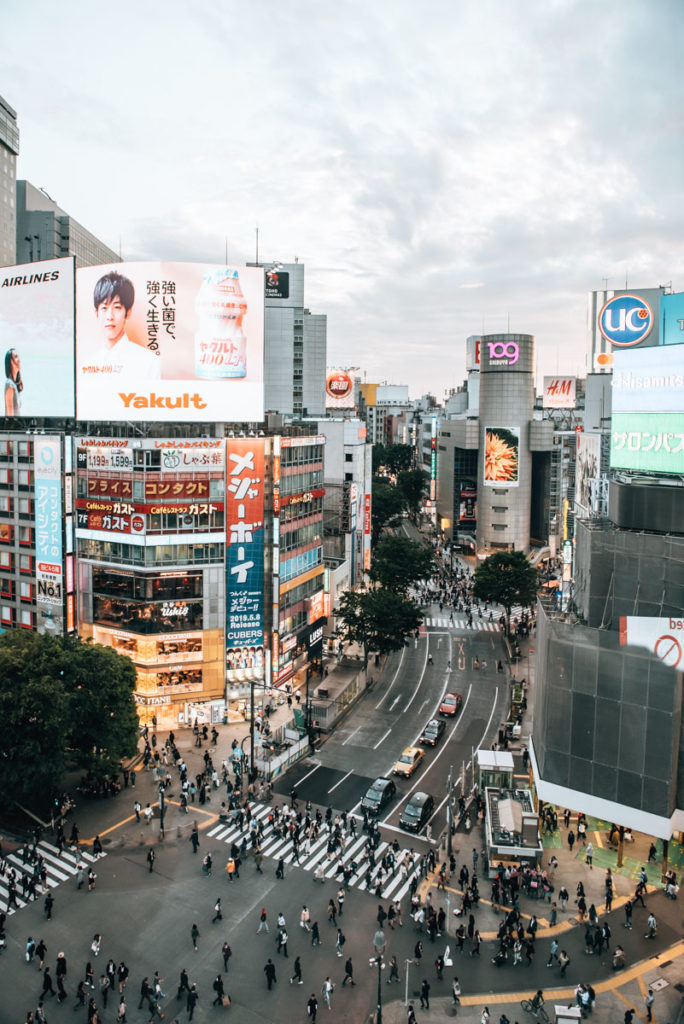 Aussicht Shibuya Crossing