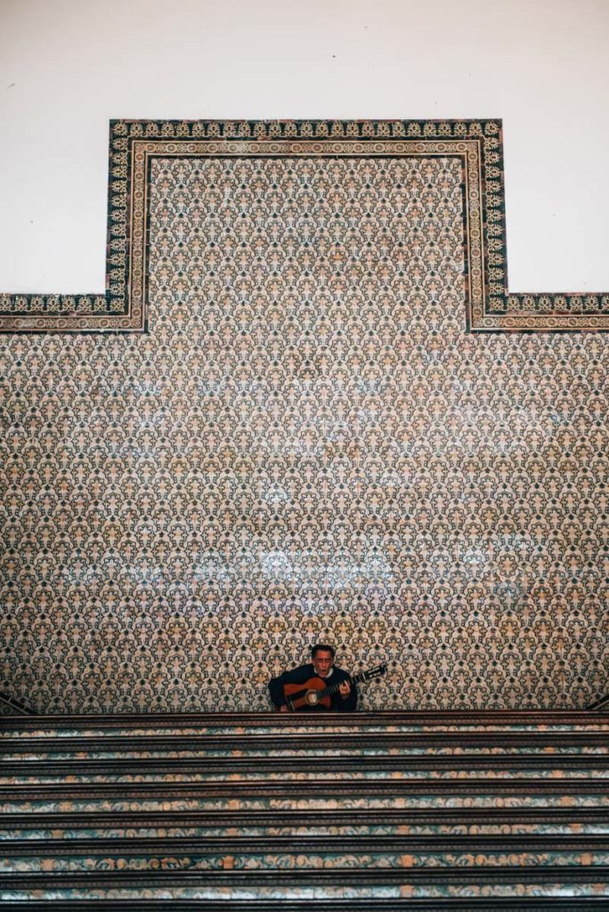 Street musician Seville