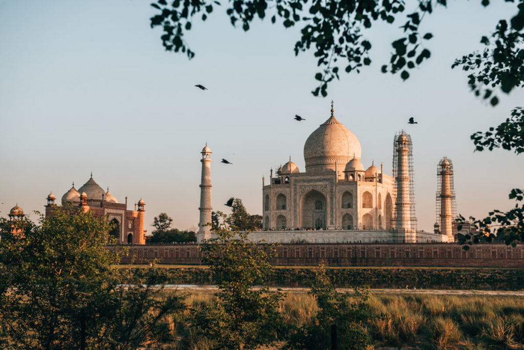 Taj Mahal sunset