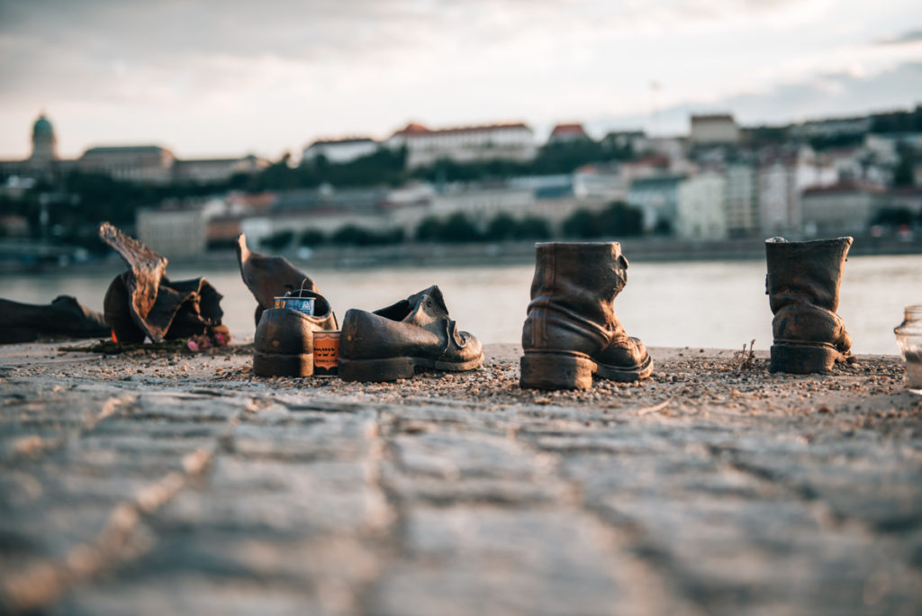 Budapest Schuhe am Donauufer