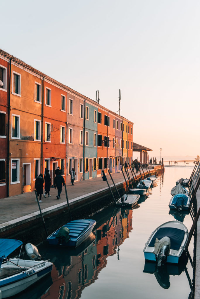 Burano Sonnenuntergang