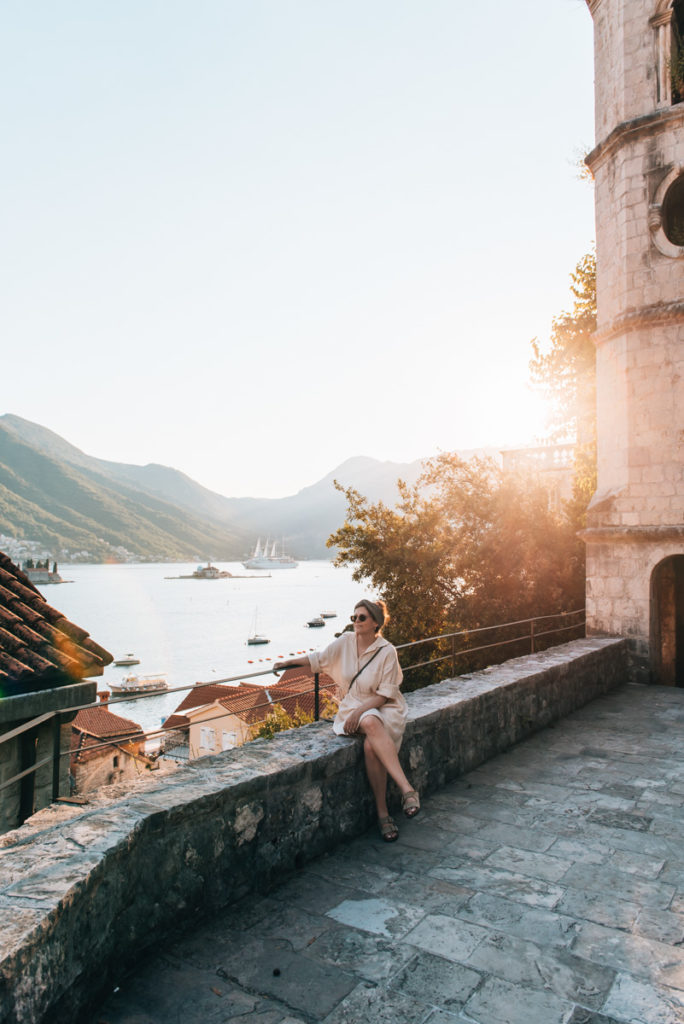 Perast Sonnenuntergang