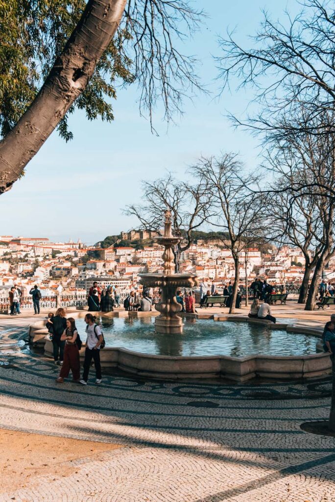 Lisbon Miradouro Sao Pedro de Alcantara