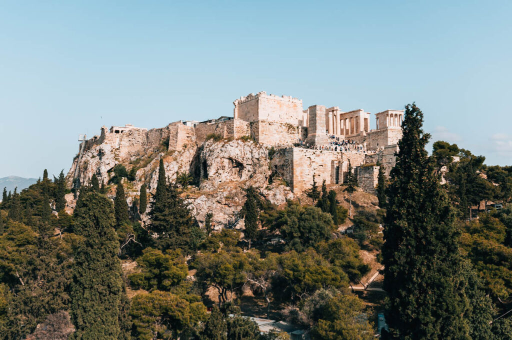 Areopag Ausblick Akropolis