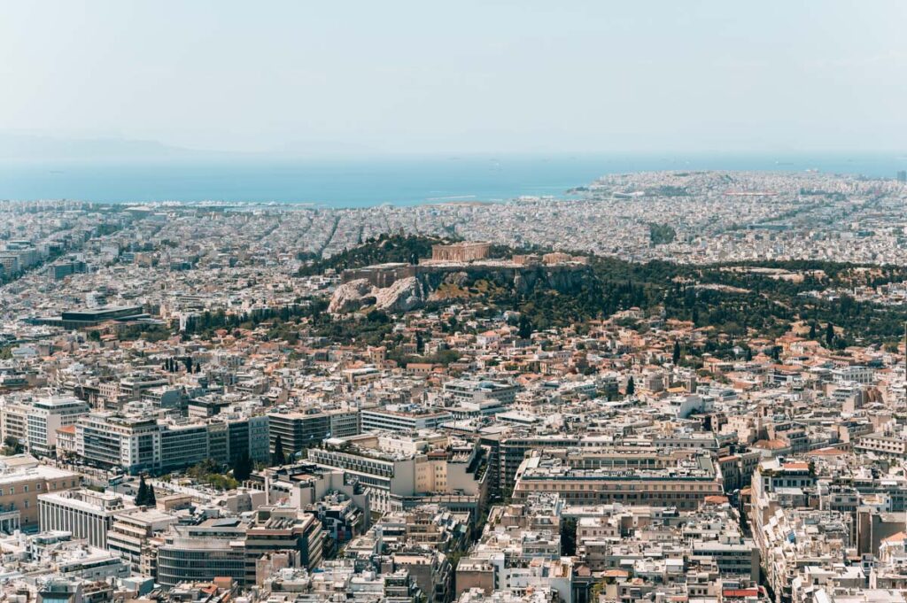 Ausblick Lykabettus Athen